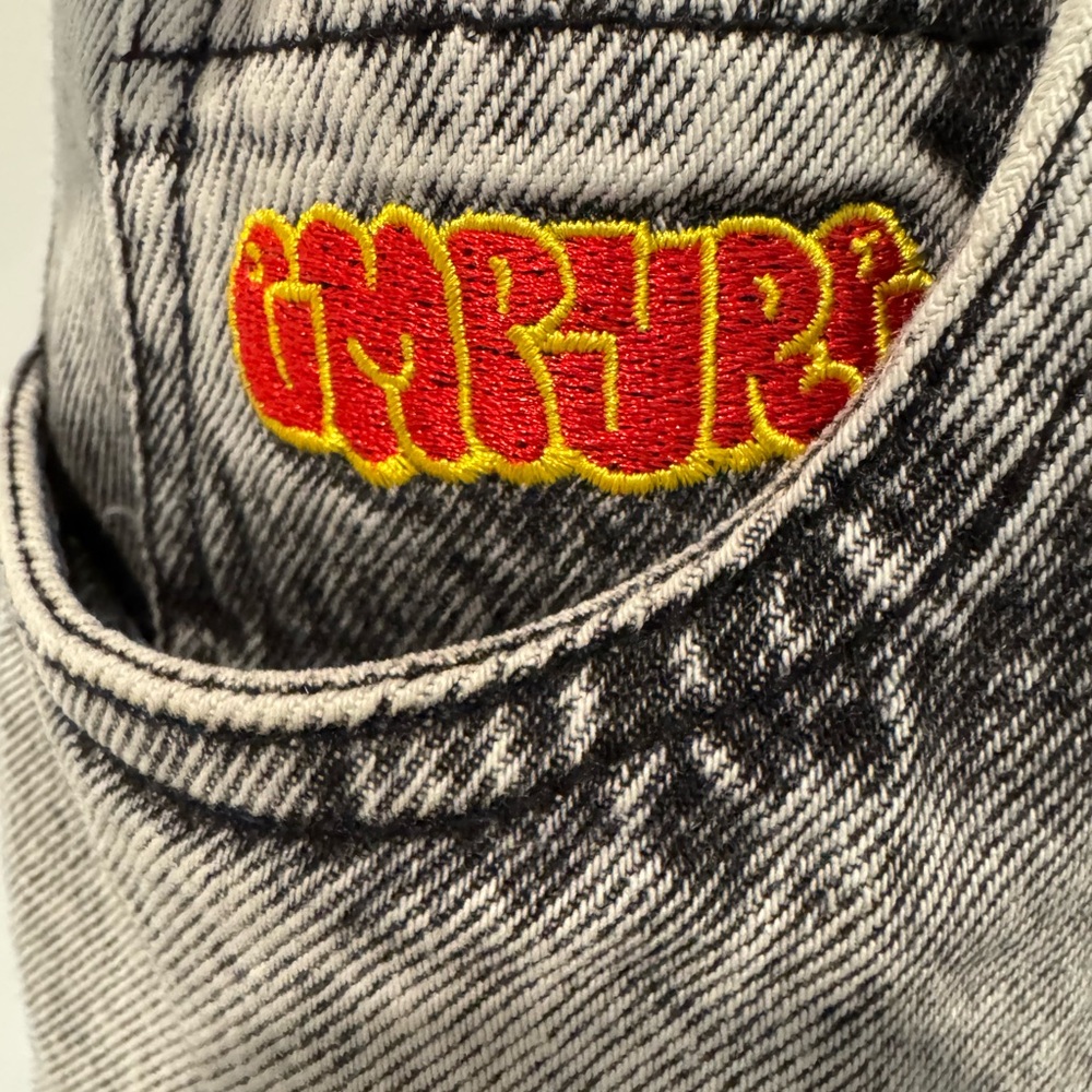 Empyre Black and Gray Jeans baggy loose fit